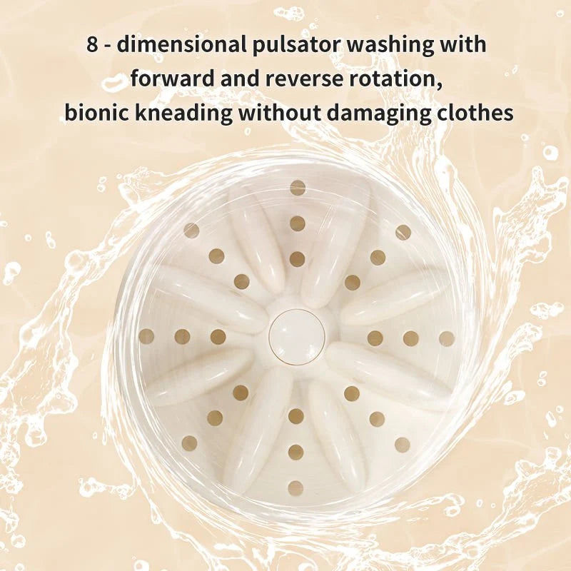 Double-Bucket Mini Washing Machine