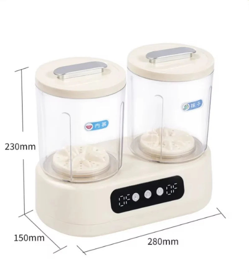 Double-Bucket Mini Washing Machine